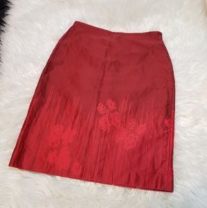 💜Banana Republic Red Pencil Skirt sz 6